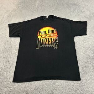 Vintage‎ Phil Dirt And The Dozers Shirt Mens Large Black 1999 Band Cotton 90s